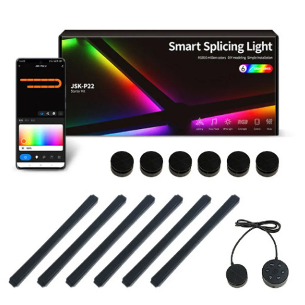5V 6PCS Black Lamp