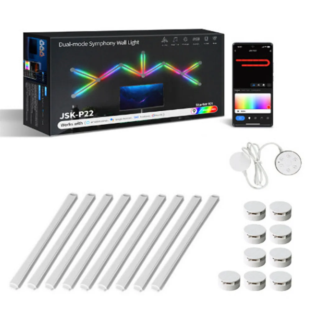 5V 9PCS White Lamp