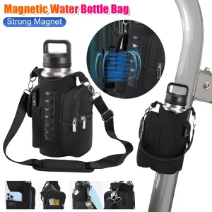 2025 New Magnetic Water Bottle Bag Sling Gym Bag Water Cup Holder with Strong Magnet For Outdoor Sports Water Bottle Carrier Bag