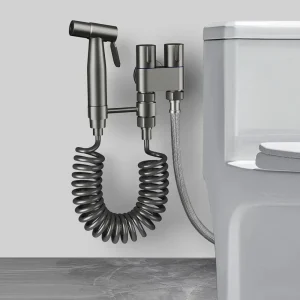 Handheld Toilet Bidet Faucet Sprayer Stainless Steel Bathroom Bidet Spraye Set Hand Sprayer Shower Head Self Cleaning No Punch