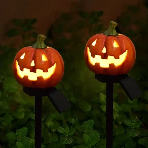 1pc,solar Pumpkin Lantern, Suitable for Halloween Decoration, Decorative Lights for Courtyards, Terraces, and Gardens