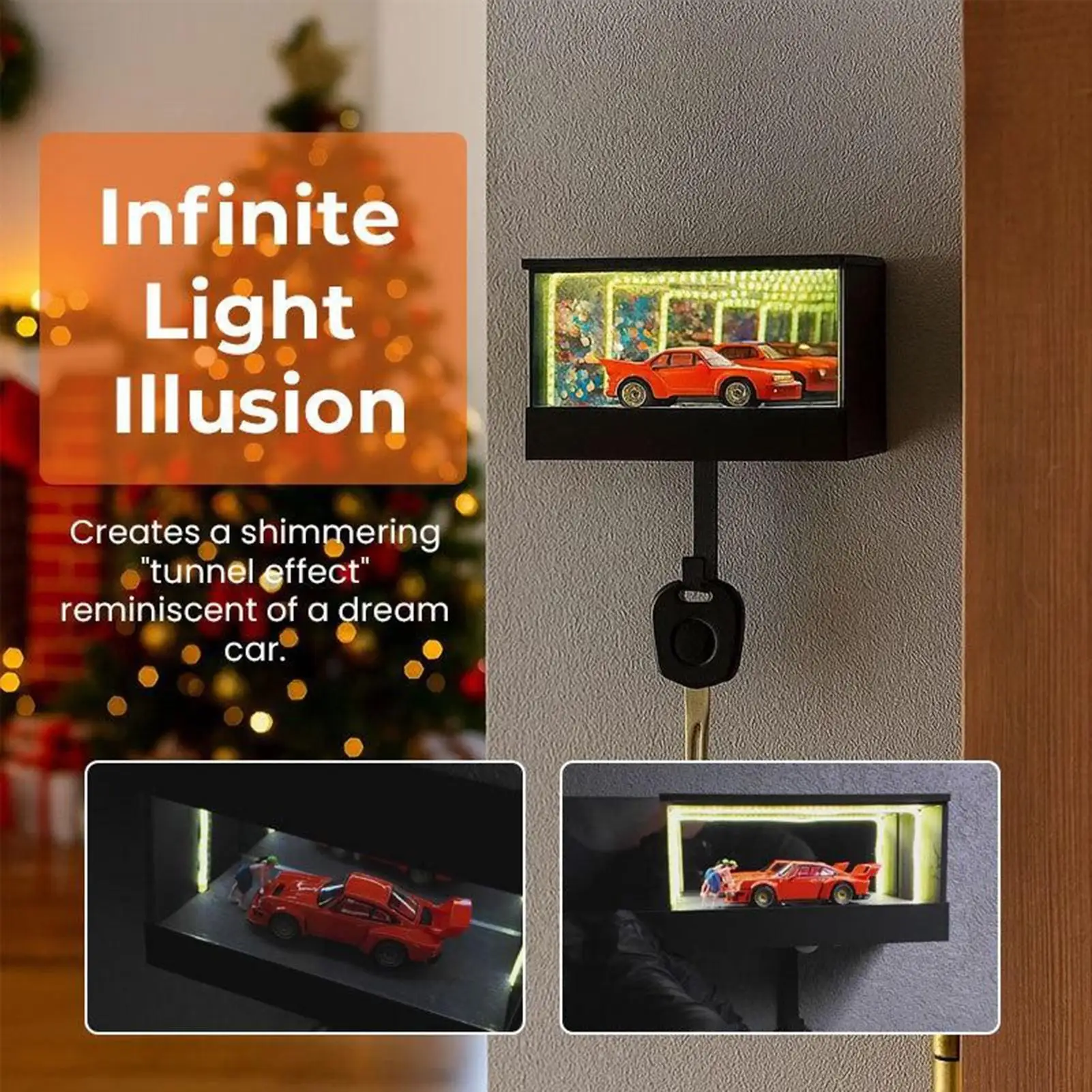 3D Printed Wall Mount Car Key Holder with Garage Hook Funny Infinity Garage Keychain Car Key Storage Rack car Key Organizer - Image 4