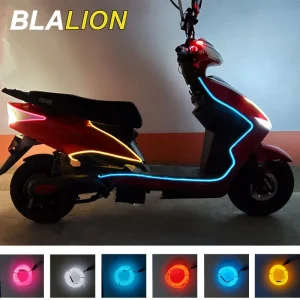 BLALION Motorcycle Decorative Ambient Lamp Waterproof Neon Light Flexible Led Light Strips with Controller 12V Atmosphere Lights