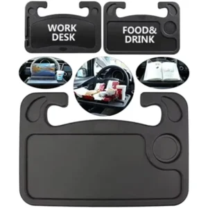 Multifunctional Car Laptop Desktop Stand Portable Eating Office Car Steering Wheel Table Stand Beverage Food Coffee Tray Board