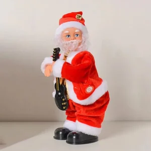 Electric Santa Claus Twerking Elderly Buttock Shaking Xmas Figurine Doll Dancing Christmas Music Toy For Christmas Decor